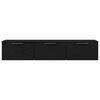 vidaXL Sein&auml;kaappi Musta tammi. 102 x 30 x 20 cm Tekninen puu