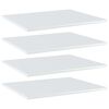 vidaXL Kirjahyllytasot 4 kpl korkeak. valk. 60x50x1,5 cm tekninen puu