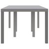 vidaXL Puutarhapöytä Vaaleanharmaa 200 x 100 x 73 cm polyrottinki