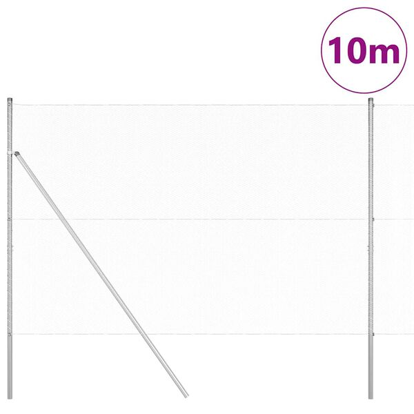 vidaXL Aitalatu Hopea 10 x 1,5 m (13 mm verkko) Ter&auml;s