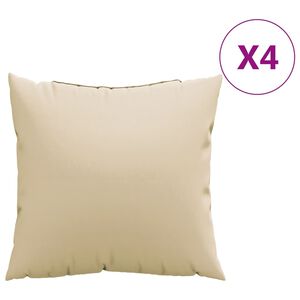 vidaXL Sohvatyynyt 4 kpl beige 40x40 cm kangas