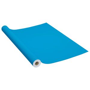 vidaXL Itseliimautuva huonekalukalvo taivaansininen 500x90 cm PVC
