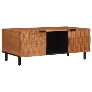 vidaXL Sohvap&ouml;yt&auml; Ruskea 100 x 54 x 40 cm Kiinte&auml; mango puu