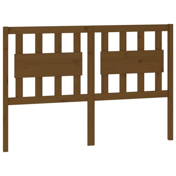 vidaXL Sängynpääty hunajanruskea 145,5x4x100 cm täysi mänty