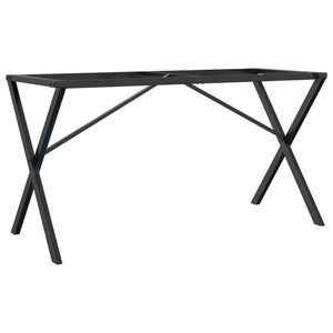 vidaXL Ruokap&ouml;yd&auml;n jalat X-muoto 140x60x73 cm ter&auml;st&auml;