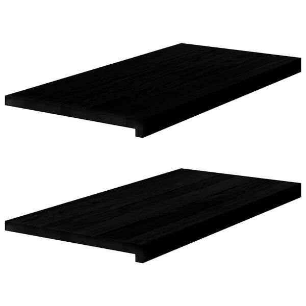 vidaXL ikkunalaudat 2 kpl tummanruskea 80x40x2 cm massiivipuutammea