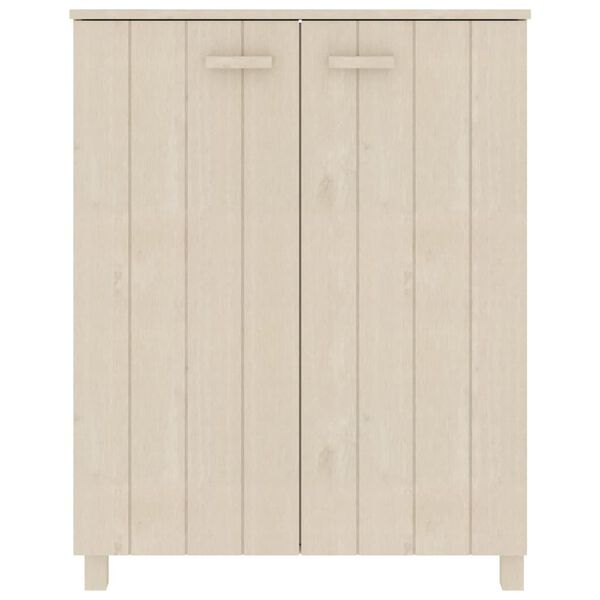 vidaXL Kenkäkaappi HAMAR hunajanruskea 85x40x108 cm täysi mänty