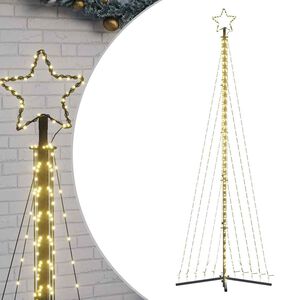 vidaXL LED joulukuusi 495 l&auml;mpim&auml;n valkoista LED-valoa 300,5 cm