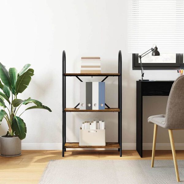 vidaXL Kirjahylly Savup&auml;hkin&auml; 60 x 30 x 109 cm Tekninen puu