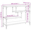 vidaXL Konsolipöytä ruskea tammi 100x30x75 cm tekninen puu