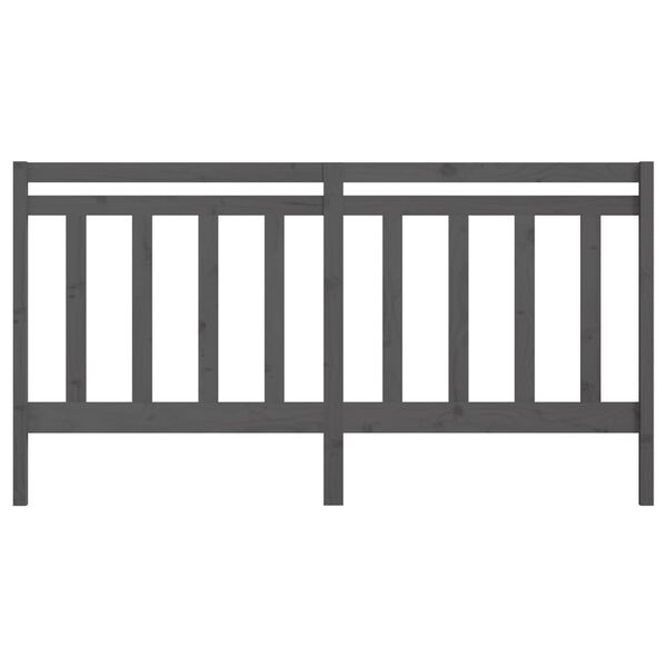 vidaXL S&auml;ngynp&auml;&auml;ty harmaa 206x4x100 cm t&auml;ysi m&auml;nty