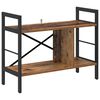 vidaXL Kirjahylly 3 tasoa 75 x 30 x 58,5 cm Tekninen puu Vanha Puu