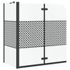 vidaXL Kylpyhuoneen Kuvaus Geometrinen Musta 120 x 67 x 129 cm