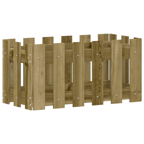 vidaXL Kukkalaatikko aitamuotoilu 60x30x30 cm kyll&auml;stetty m&auml;nty