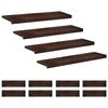 vidaXL Portaiden p&auml;&auml;llysteet 12 kpl 100 x 30 x 2 cm Tumma ruskea