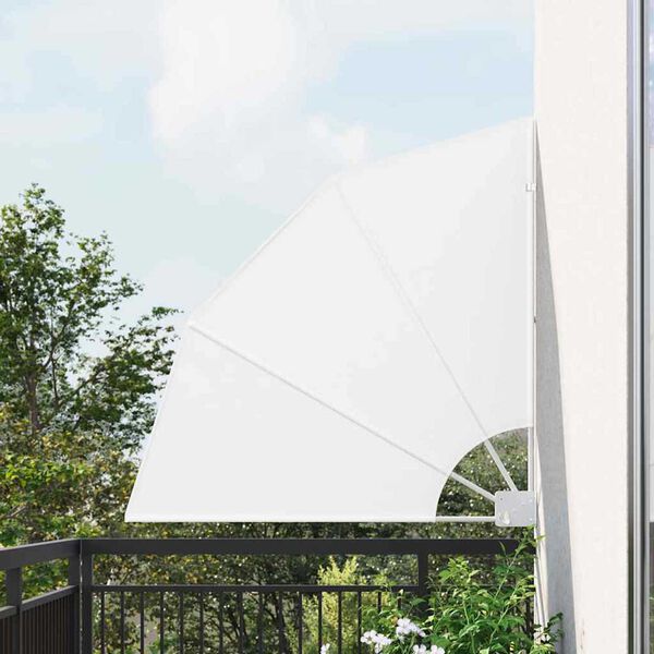 vidaXL Parvekkeen yksityisyyden suoja Valkoinen 115 x 115 cm