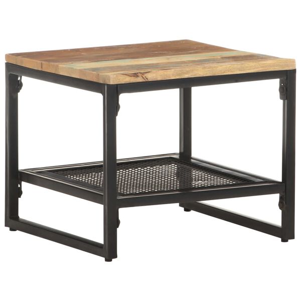 vidaXL Sivupöytä 40x40x35 cm täysi kierrätetty puu