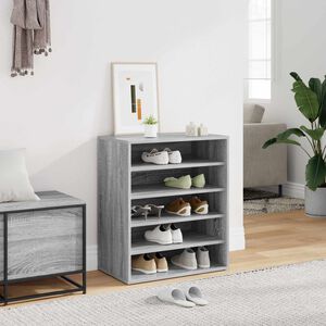 vidaXL Kenk&auml;teline harmaa Sonoma 60x35x70 cm tekninen puu