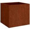 vidaXL Kukkalaatikot 2 kpl 32x30x29 cm Corten ter&auml;s