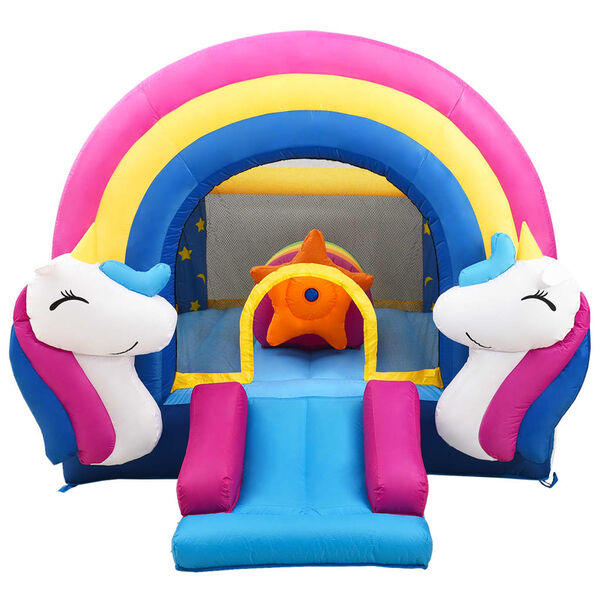 Happy Hop Täytettävä pomppulinna liukumäellä 335x265x215 cm PVC