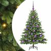 vidaXL Tekojoulukuusi 150 LED-valoilla Vihre&auml; 120 cm PE ja PVC