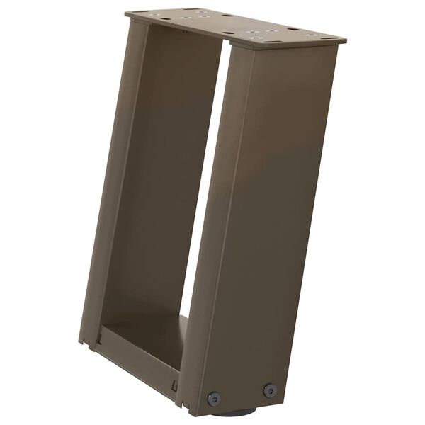 vidaXL Sohvap&ouml;yd&auml;n jalat U-muotoiset 2 kpl Luonnonv&auml;rinen ter&auml;s 30x(30-31) cm Ter&auml;s