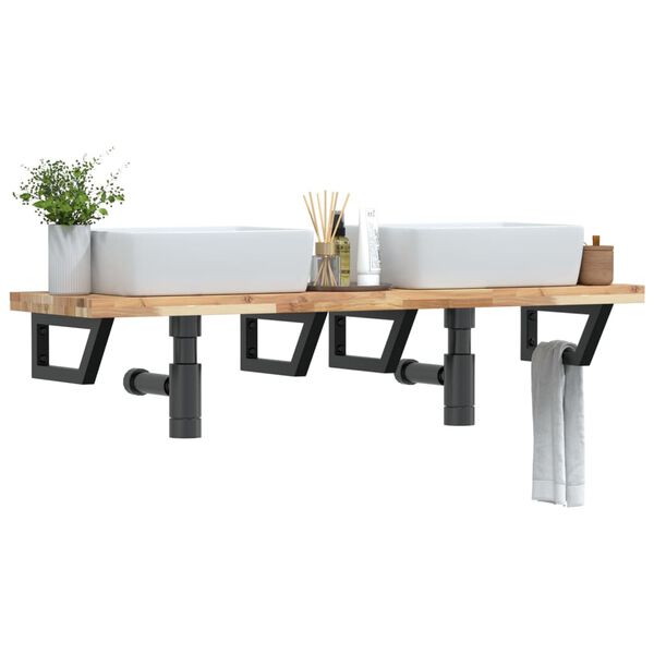 vidaXL Pesuallashylly sein&auml;lle ter&auml;s ja t&auml;ysi akasiapuu