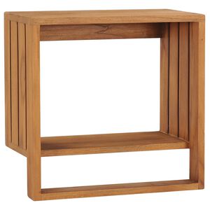 vidaXL Sein&auml;lle kiinnitett&auml;v&auml; pyyheteline 35x20x35 cm t&auml;ysi tiikki