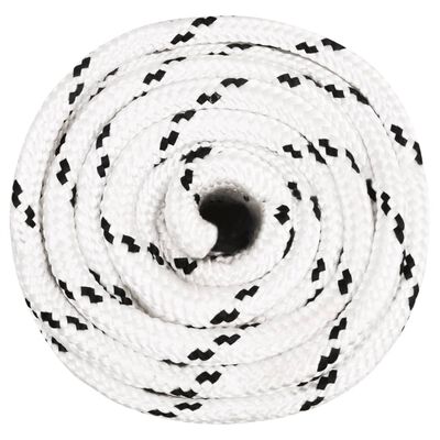 vidaXL Työköysi valkoinen 16 mm 100 m polyesteri