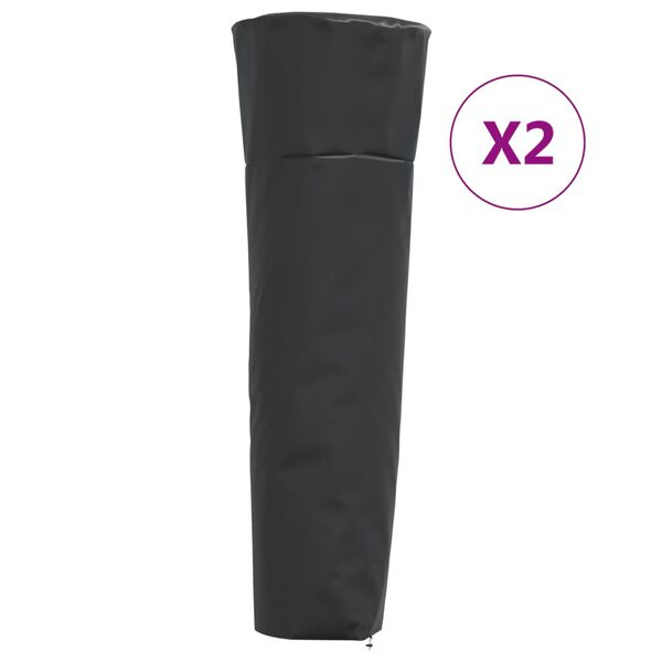 vidaXL Lämmittimen suojus 2 kpl pyramidimuoto 86x47x241 cm 420D Oxford