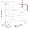 vidaXL Keitti&ouml;vaunu MONZA 84x40x88,5 cm t&auml;ysi m&auml;nty