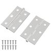 vidaXL Sarana Yksiv&auml;rinen 2 kpl Hopea 58 x 35 x 1 mm Ter&auml;s