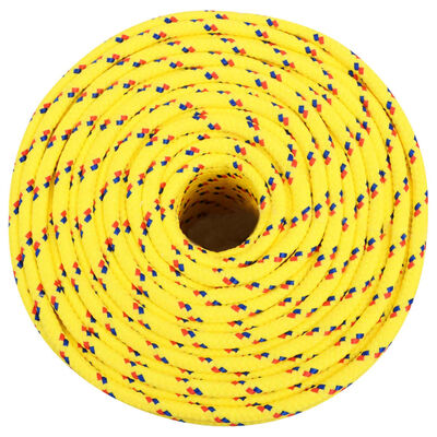 vidaXL Veneköysi keltainen 8 mm 25 m polypropeeni