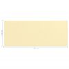vidaXL Parvekkeen suoja beige 120x300 cm HDPE