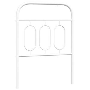 vidaXL Metallinen vaihtop&auml;&auml;ty valkoinen 75 cm