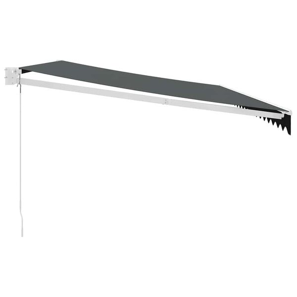 vidaXL Sis&auml;&auml;nkelattava markiisi antrasiitti 5x3 m kangas/alumiini