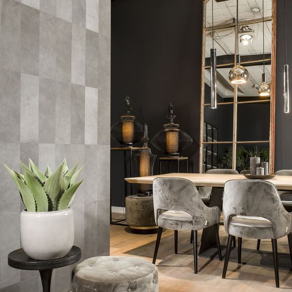 WallArt Nahkalaatat Lyttelton sinert&auml;v&auml;nharmaa 16 kpl