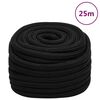 vidaXL Ty&ouml;k&ouml;ysi musta 25 mm 25 m polyesteri