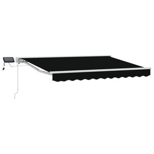 vidaXL Manuaalinen markiisin runko LED-valoilla 3 x 2,5 m