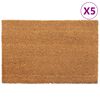vidaXL Ovimatot 5 kpl luonnollinen 40x60 cm tuftattu kookos