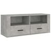 vidaXL TV-taso betoninharmaa 100x35x40 cm tekninen puu