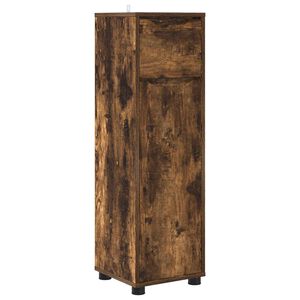 vidaXL Kylpyhuonekaappi Savup&auml;hkin&auml; 30,5 x 30 x 101 cm Tekninen puu