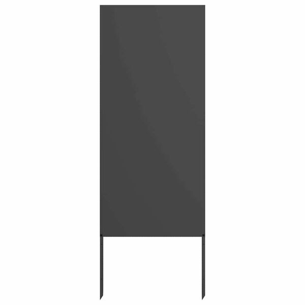 vidaXL Puutarhan yksityisyyden verho Viivakuvio Musta 50 x 140 cm