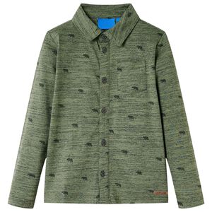 Lasten paita meleerattu khaki 104