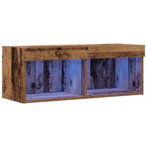 vidaXL TV-tasosetti Vanha puu 80 x 30 x 30 cm Tekninen puu