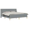 vidaXL S&auml;ngynrunko patjalla Vaaleanharmaa 6FT Super King Size kangas