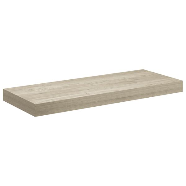 vidaXL Kelluva sein&auml;hylly tammi 60x23,5x3,8 cm MDF