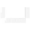 vidaXL TV-sein&auml;kaappi setti 4 pcs Korkean kiillon valkoinen
