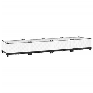 vidaXL Korotettu kukkalaatikko 160x40x23 cm polypropeeni