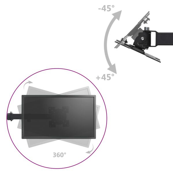 vidaXL Kolmen n&auml;yt&ouml;n p&ouml;yt&auml;teline 13"-23"